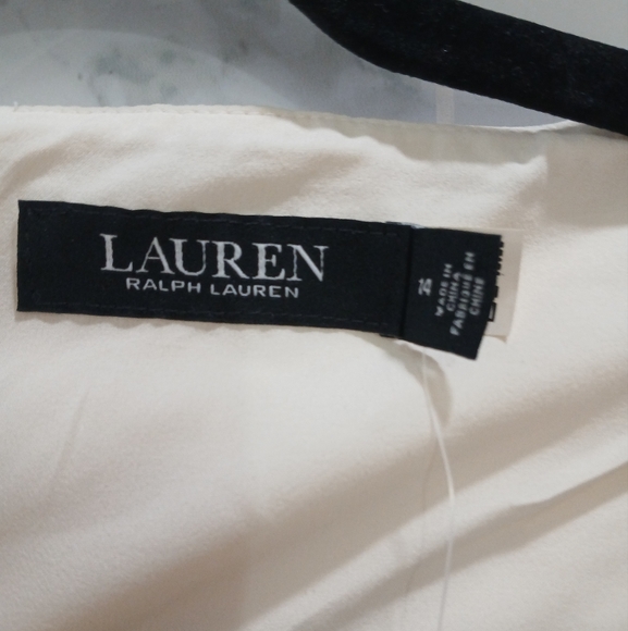 NWT Lauren Ralph Lauren Women's Crepe Off-the-Shoulder Side-Slit Column Gown 14 - Picture 15 of 16